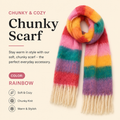 Rainbow Chunky Scarf