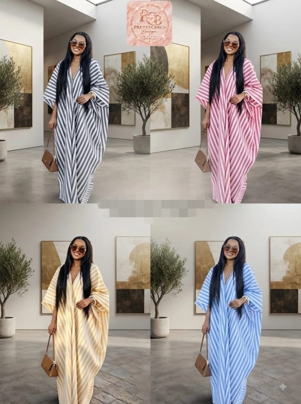 Elegant Maxi Kaftan Dress