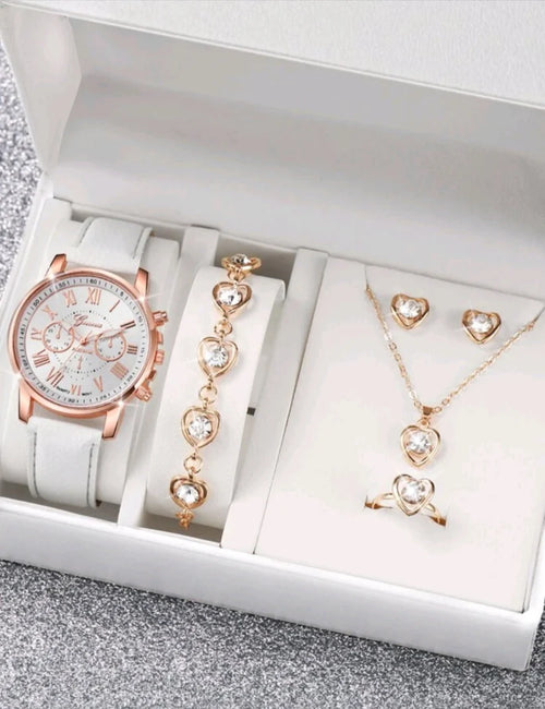 Elegant Roman Quartz Watch Set